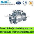 Stainless Steel Flange 3 Way Ball Valve